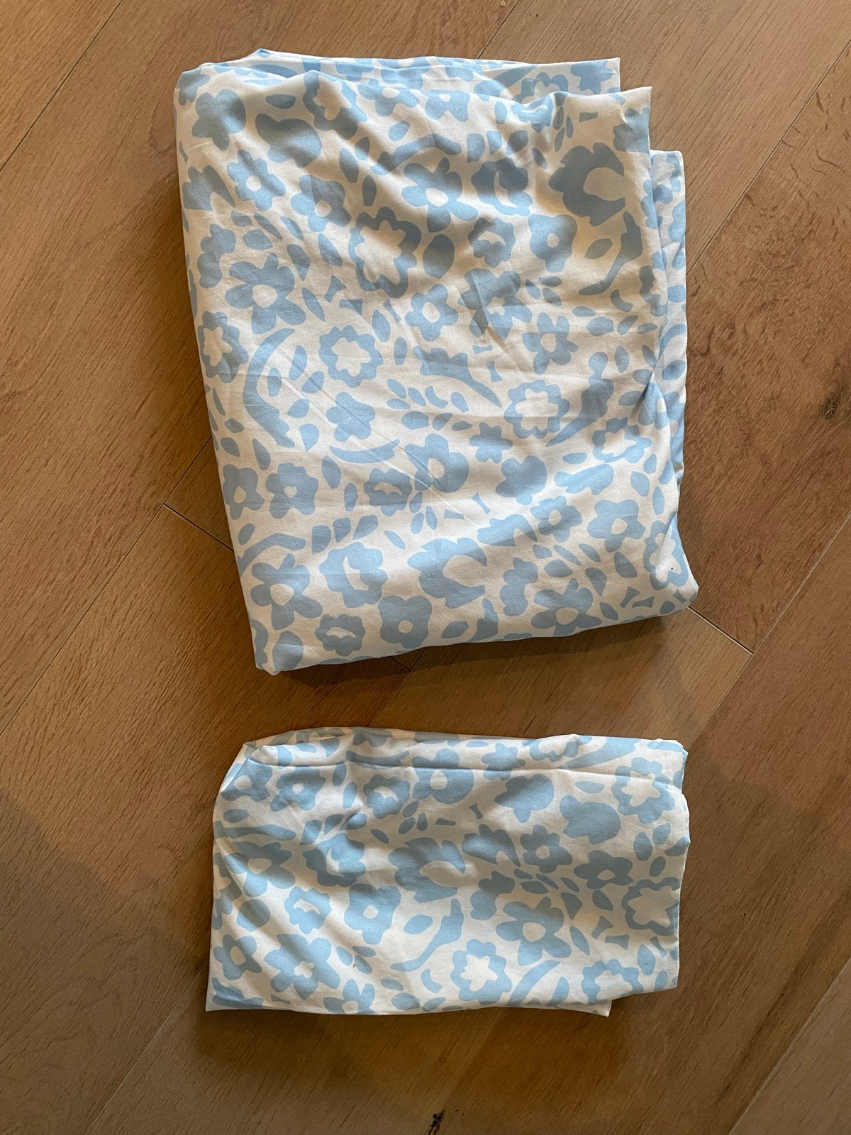 IKEA Dekbedovertrek cymbalblomma, Gebruikt, Eenpersoons, Blauw, Dekbedovertrek