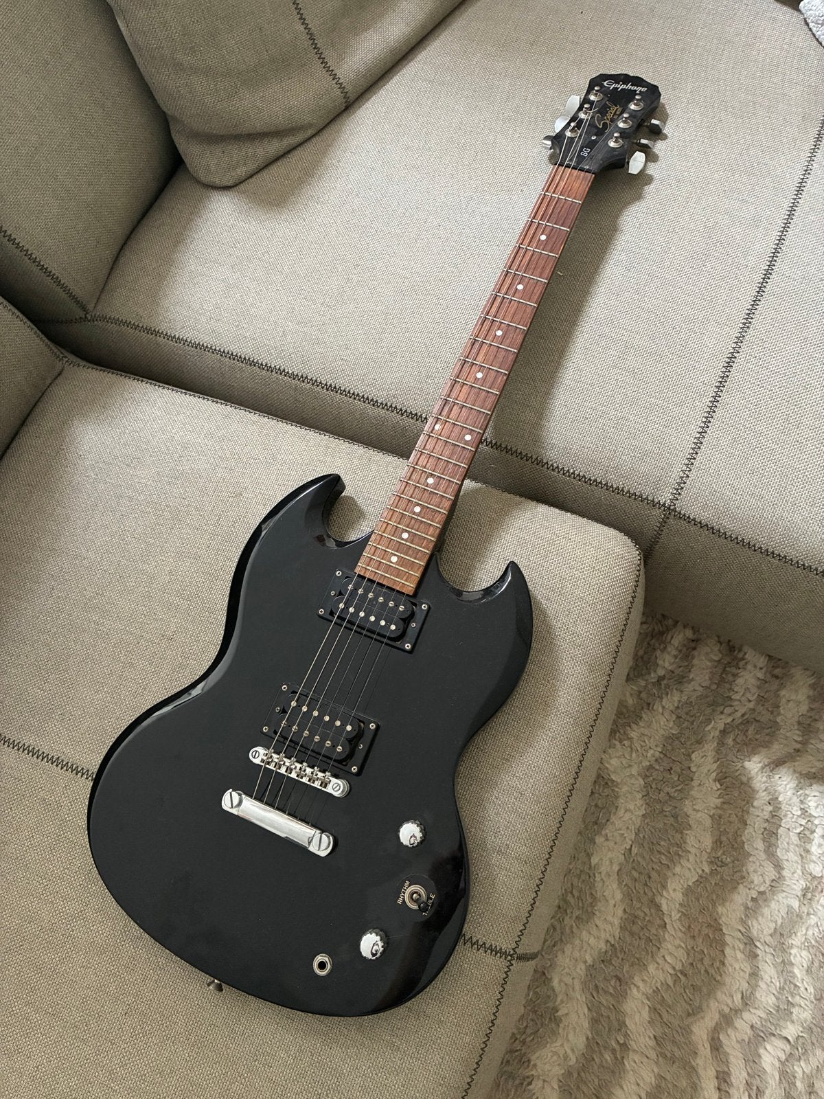 Epiphone SG Special elektrische gitaar - Zwart, Muziek en Instrumenten, Snaarinstrumenten | Gitaren | Elektrisch, Ophalen, Gebruikt
