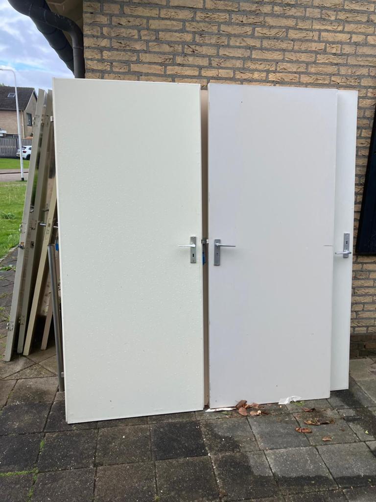 Binnendeuren 13 stuks, Doe-het-zelf en Verbouw, Deuren en Horren, Ophalen, Gebruikt, Binnendeur, 200 tot 215 cm