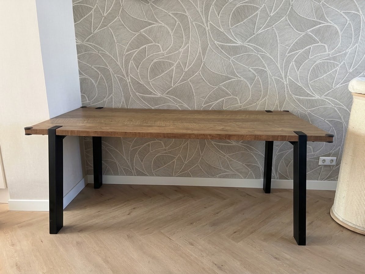 Haco Borneo Eettafel - 190x90x77 cm, Gebruikt, Industrieel, landelijk/rustiek, modern, Vijf personen of meer, 150 tot 200 cm