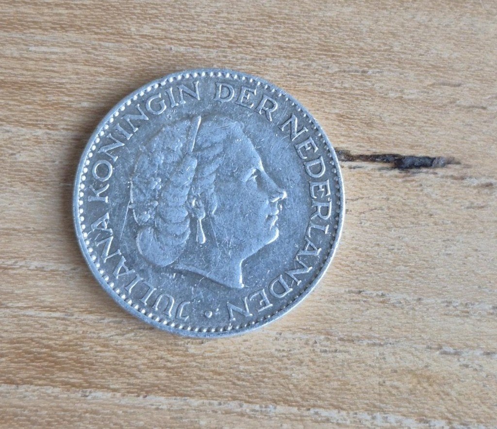 1 gulden 1956 Juliana Zilver, Postzegels en Munten, Munten | Nederland, 1 gulden, Koningin Juliana, Verzenden, Zilver