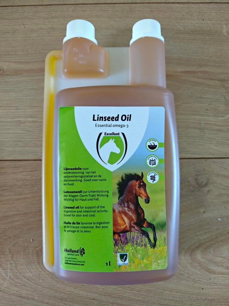 Liter Excellent lijnzaadolie NIEUW, Ophalen of Verzenden, Nieuw