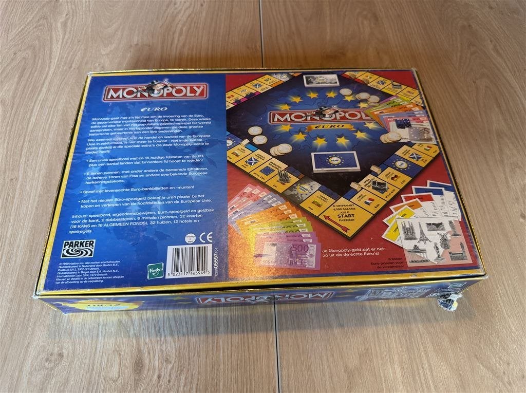 Monopoly euro editie - S7275, Hobby en Vrije tijd, Gezelschapsspellen | Bordspellen, Ophalen of Verzenden, Zo goed als nieuw