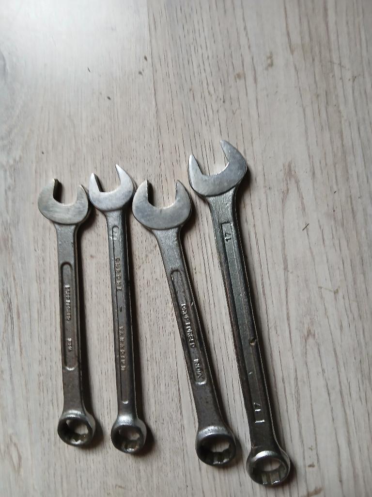4 heel goede steek/ring sleutel van 14/15/17/19 mm, Ophalen of Verzenden, Gebruikt