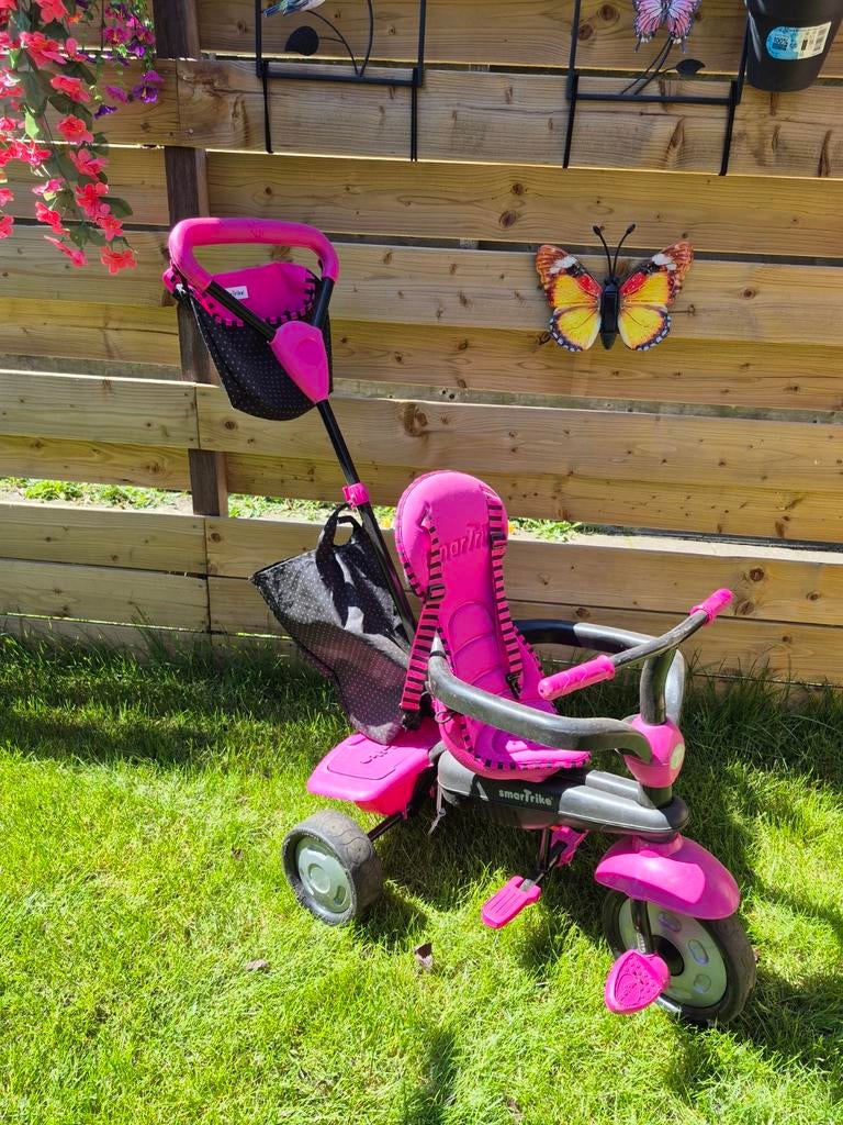 Roze driewieler fietsje Smartrike, Ophalen, Gebruikt, Smartrike, Verstelbare zitting