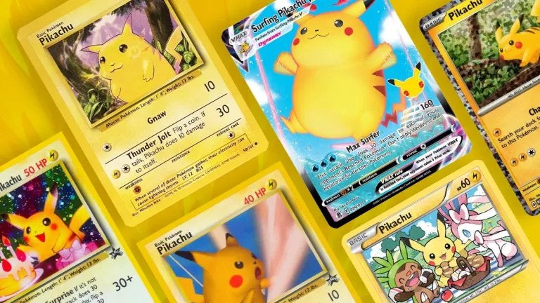 *GEZOCHT* Pokémon Pikachu kaarten/collecties, Ophalen, Zo goed als nieuw, Meerdere kaarten, Foil