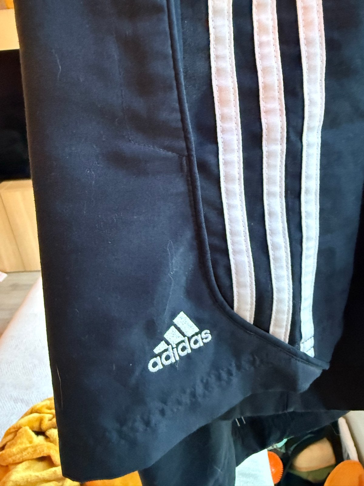 Adidas sportbroekje - Zwart met witte strepen, Zwart, Ophalen of Verzenden, Gedragen, Algemeen