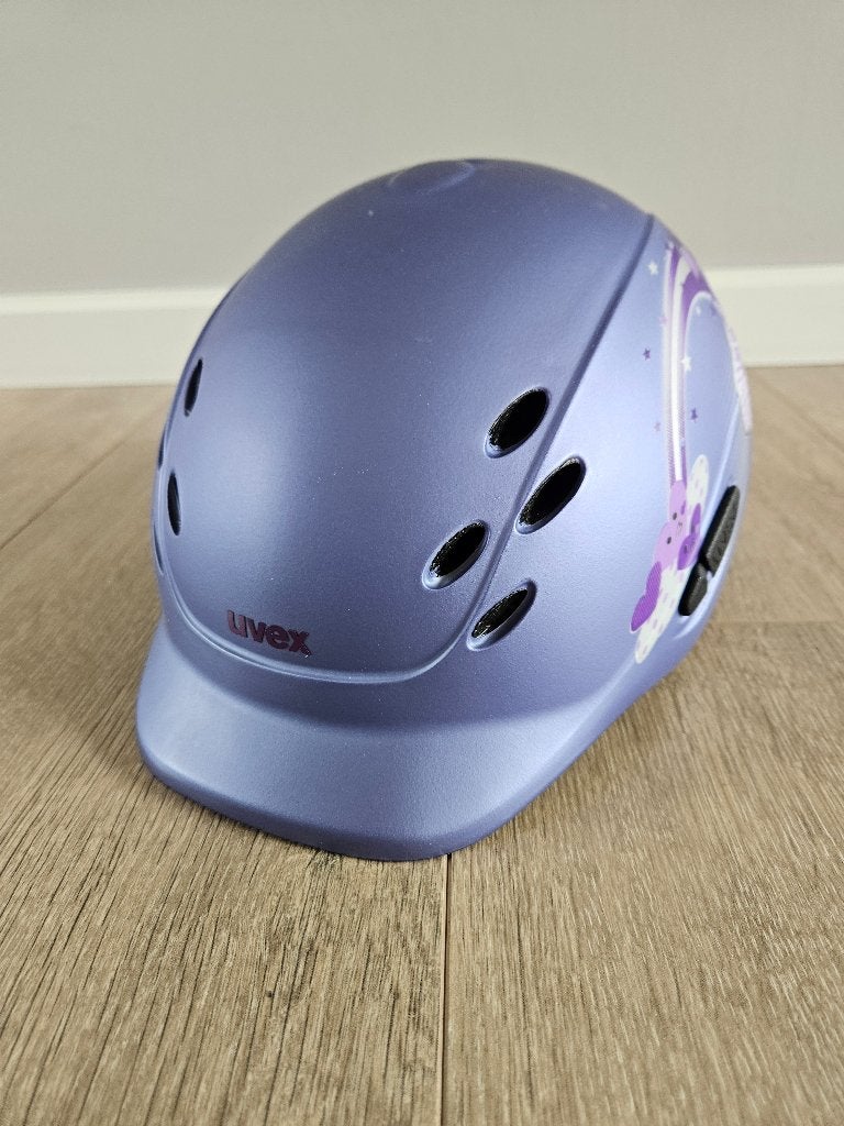 Kinder cap Uvex lila, Dieren en Toebehoren, Paardrijkleding, Ophalen, Zo goed als nieuw, Overige soorten, Cap