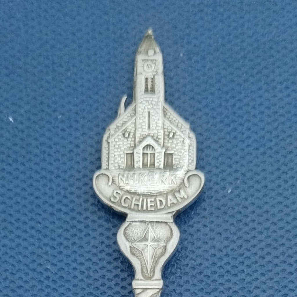 verzilverd lepeltje NH Kerk, Schiedam (Nieuwpoort 90), Ophalen of Verzenden