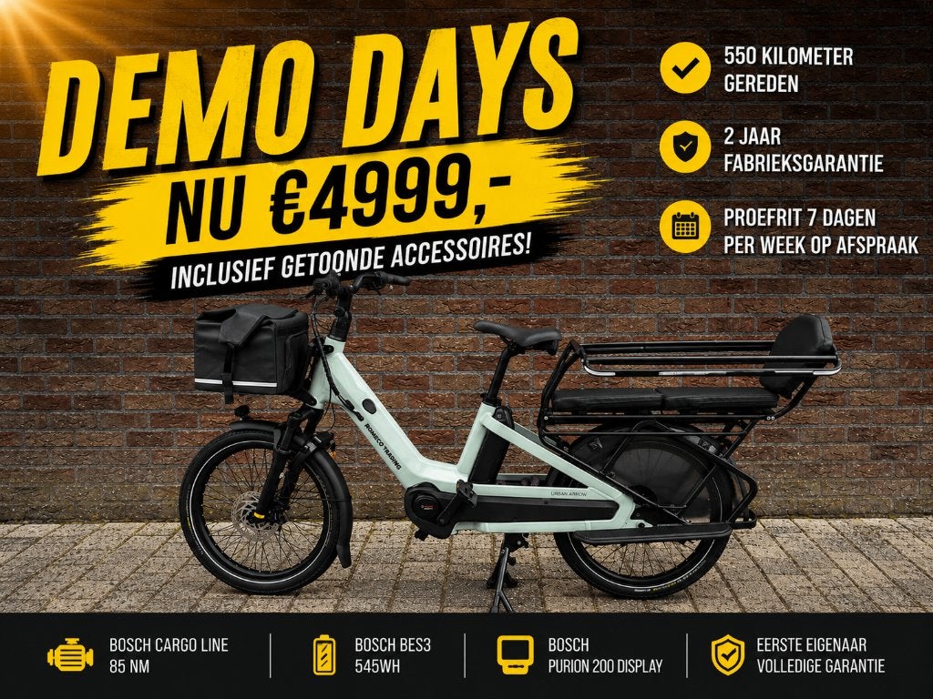 Urban Arrow Breeze Longtail 2026 550km € 4999,- incl-opties, 2 kinderen, Schijfrem, Ophalen, Overige merken
