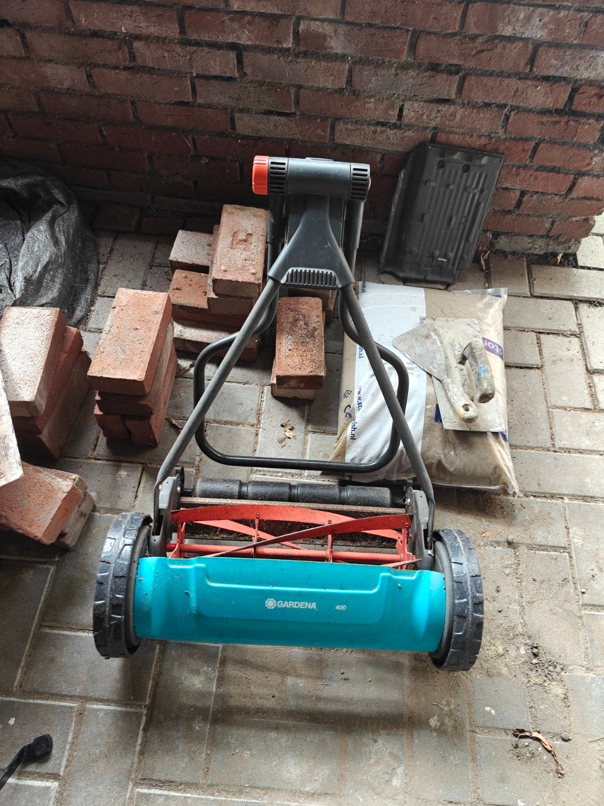 grasmaaier Gardena handmatig, Tuin en Terras, Ophalen, Gebruikt, Handgrasmaaier, Kooimesmaaier