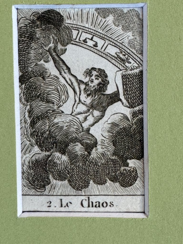Chaos - Le Chaos - Gravure (rond 1790-1815) P0859-02, Ophalen of Verzenden, Ets, 1700 - 1799