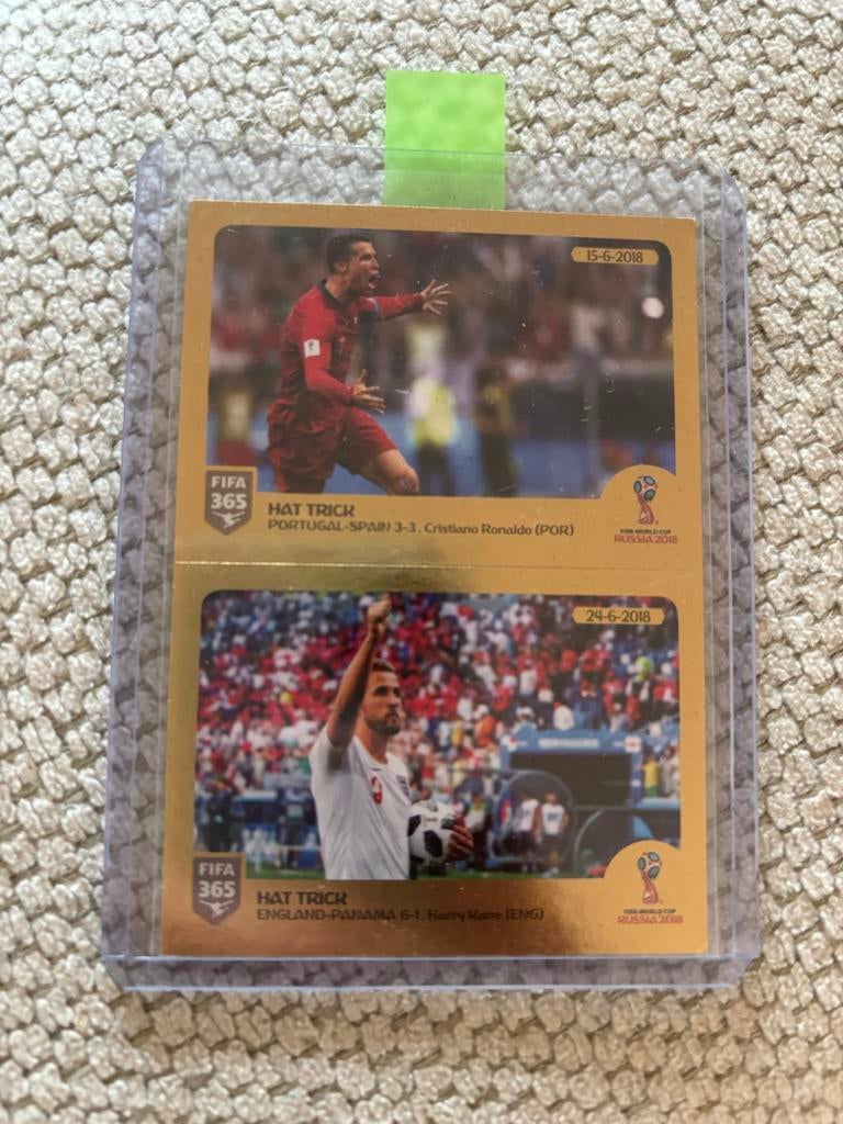 Panini FIFA 365 Hat Trick Ronaldo & Kane Spelerskaart, Ophalen of Verzenden, Zo goed als nieuw