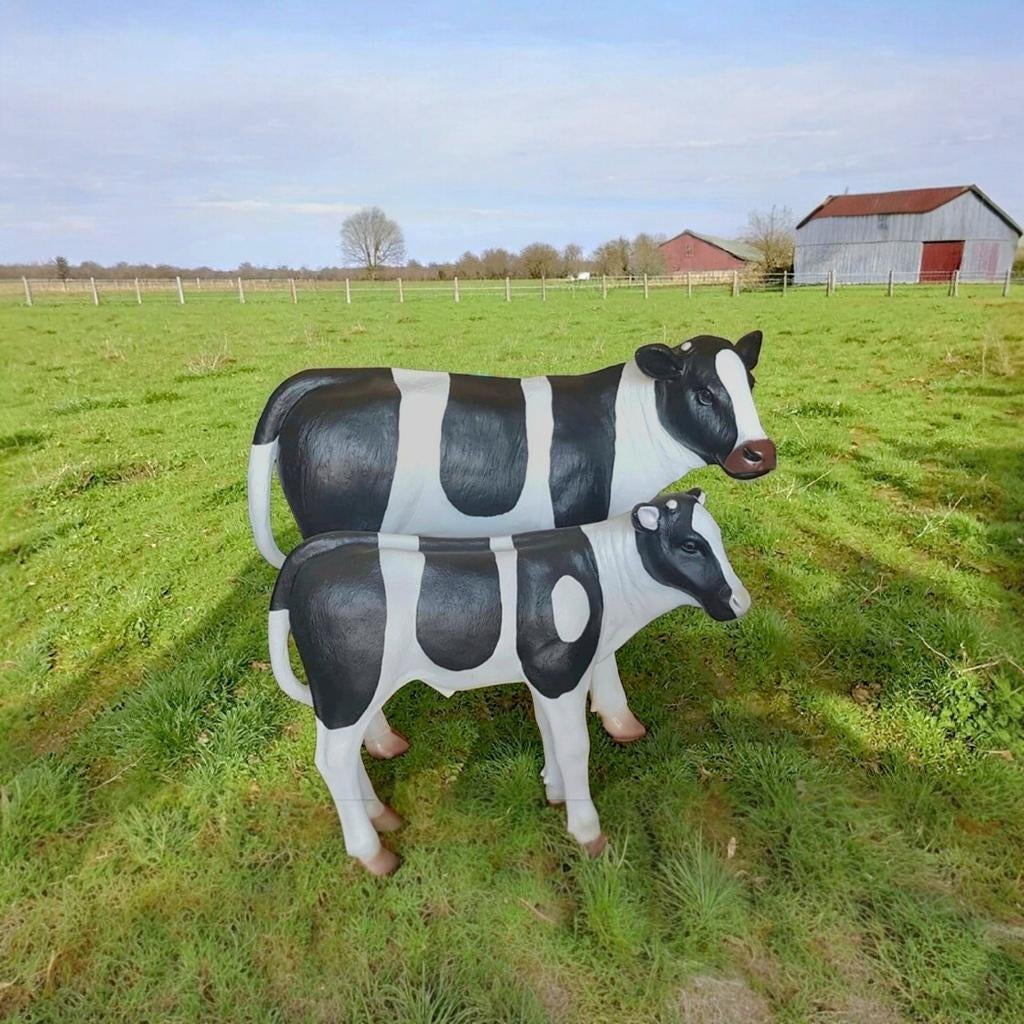 Koe beeld, polyester geit, varken, lammetje, kalf beeld, Ophalen, Nieuw, Kunststof, Dierenbeeld