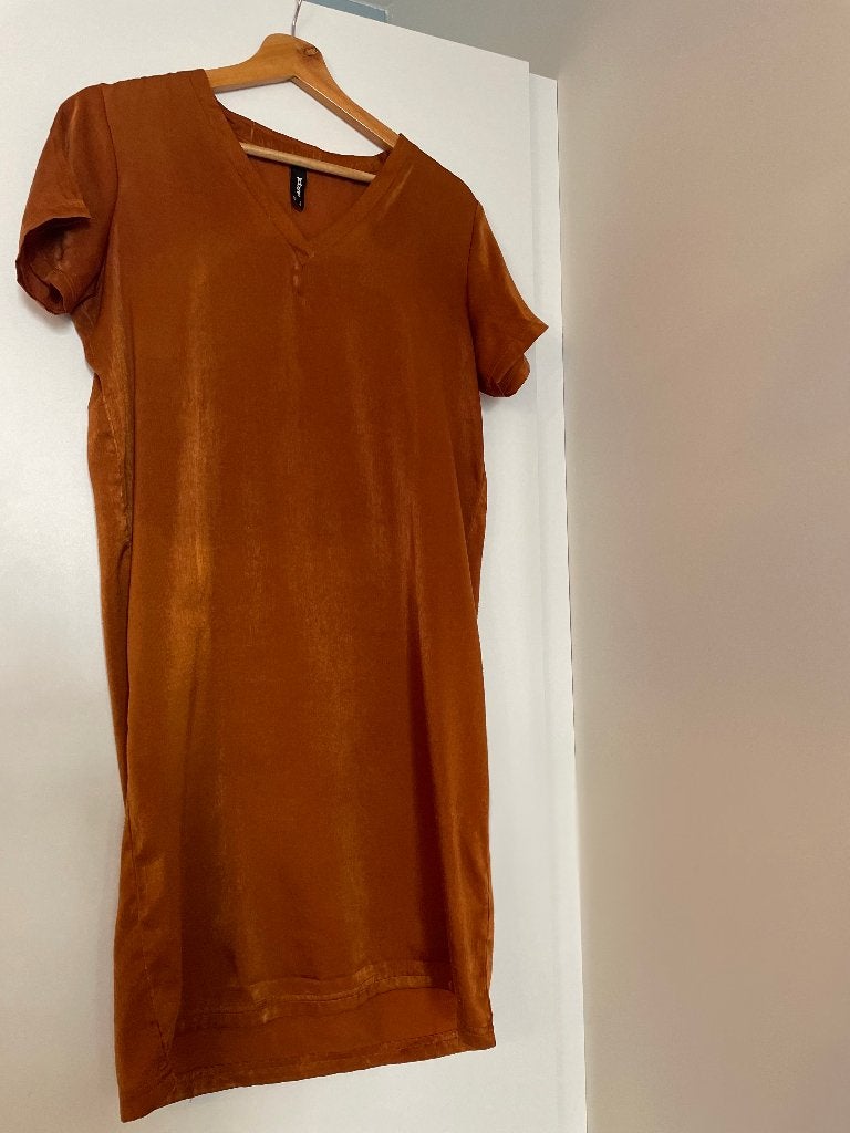 Zomerjurk, Kleding | Dames, Jurken, Bruin, Verzenden, Knielengte, Eksept