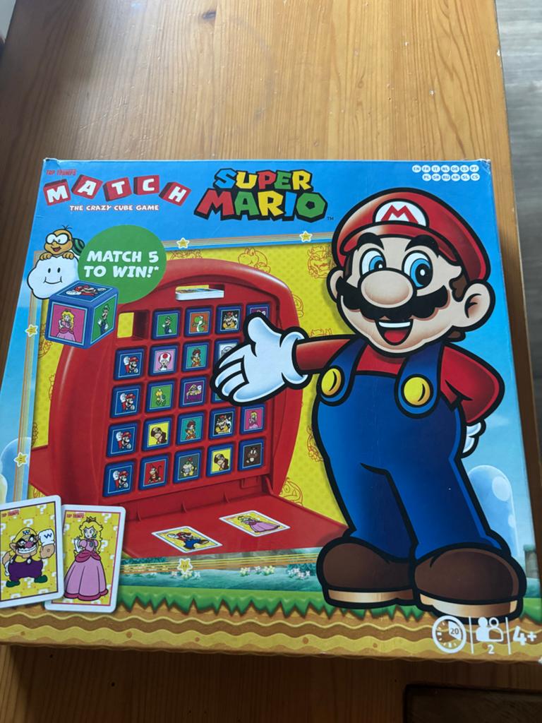 Match Super Mario - Het gekke kubusspel, Hobby en Vrije tijd, Gezelschapsspellen | Bordspellen, Gebruikt, Een of twee spelers