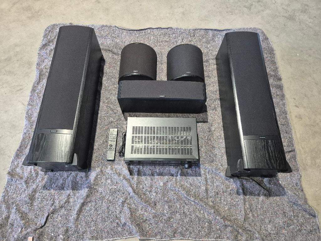 Boston VR surround set + Yamaha RX-V477 receiver, Audio, Tv en Foto, Home Cinema-sets, Gebruikt, Overige spelers, 5.1-systeem
