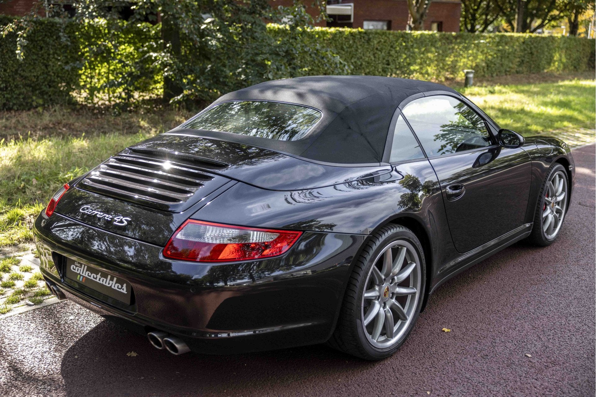 Porsche 911 Cabrio 3.8 Carrera 4S (bj 2007), Auto's, Gebruikt, Zwart, Zwart, Handgeschakeld