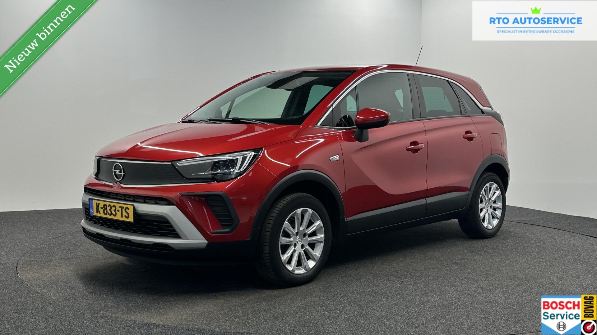 Opel Crossland 1.2 Turbo Elegance TREKHAAK CAMERA CARPLAY NA, Auto's, 840 kg, Gebruikt, Euro 6, 1199 cc