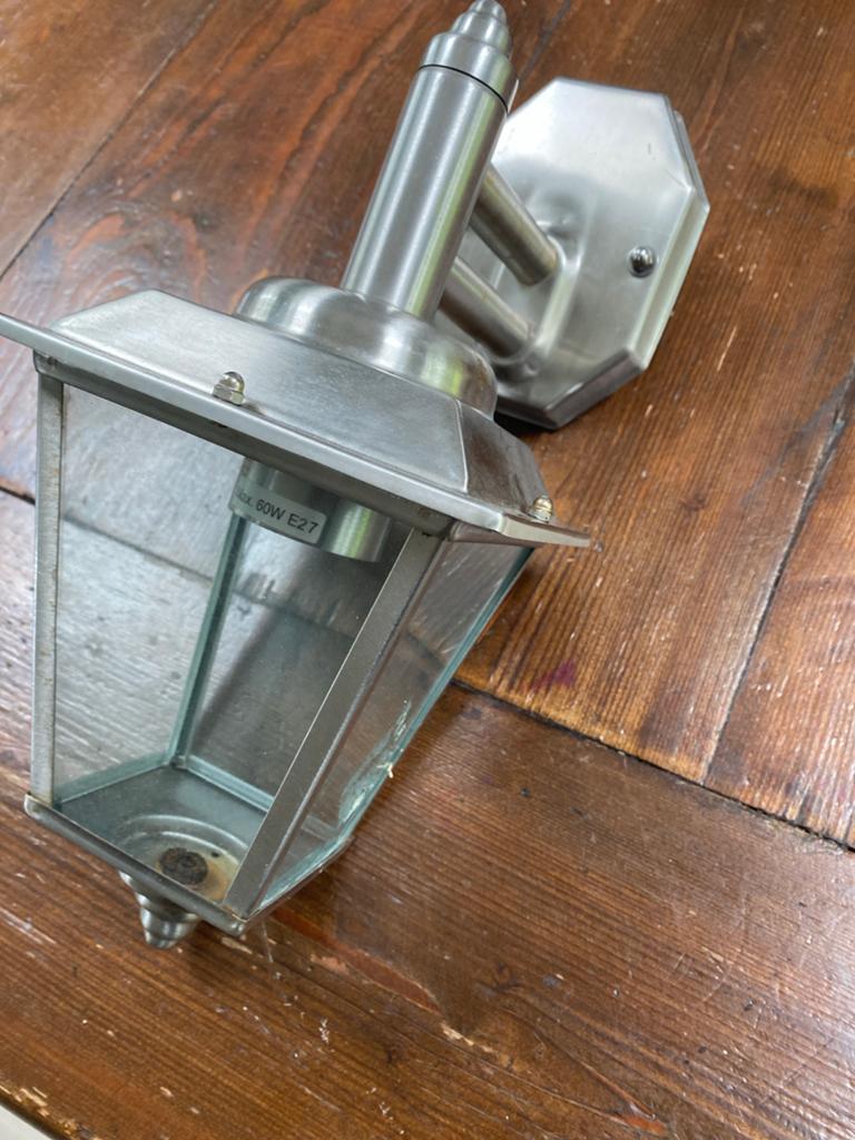 Rvs buitenlamp, Tuin en Terras, Minder dan 50 watt, Wandlamp, Ophalen of Verzenden, Netvoeding