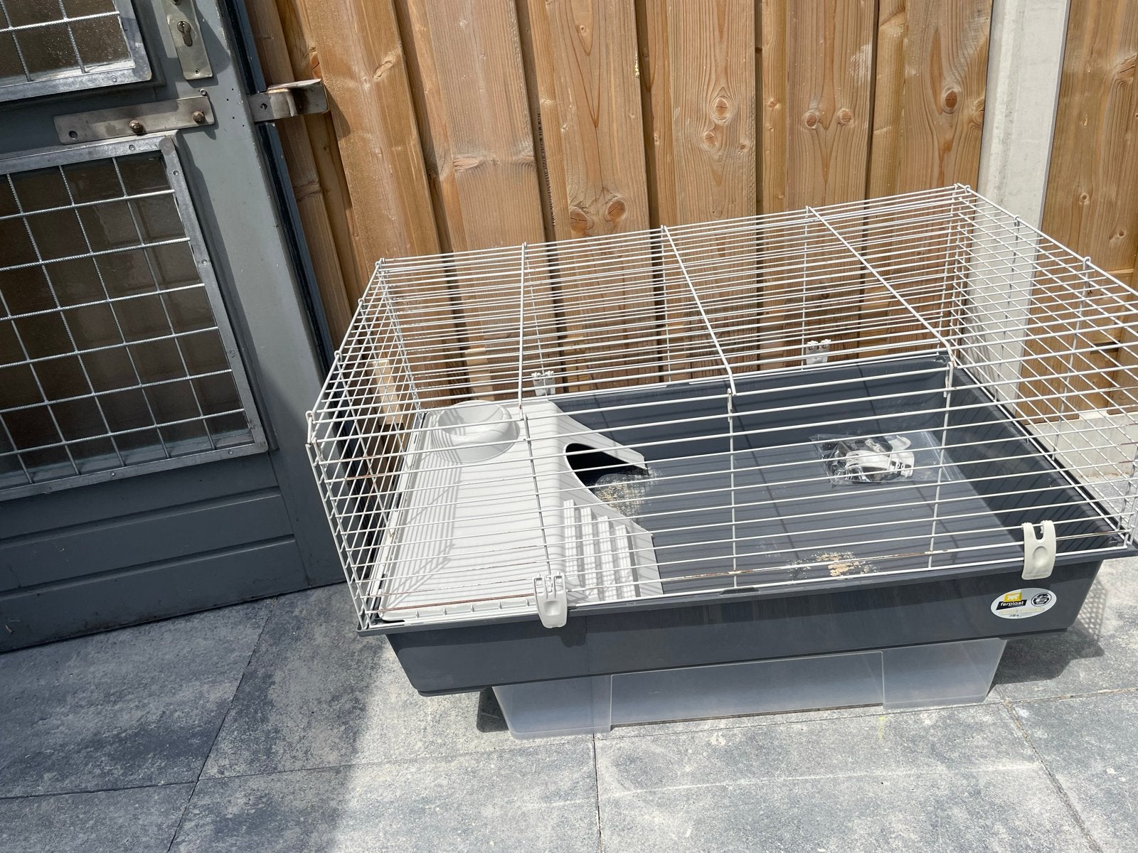 Ferplast konijnenhok binnen, Dieren en Toebehoren, Gebruikt, Hok, 75 tot 110 cm, Ophalen