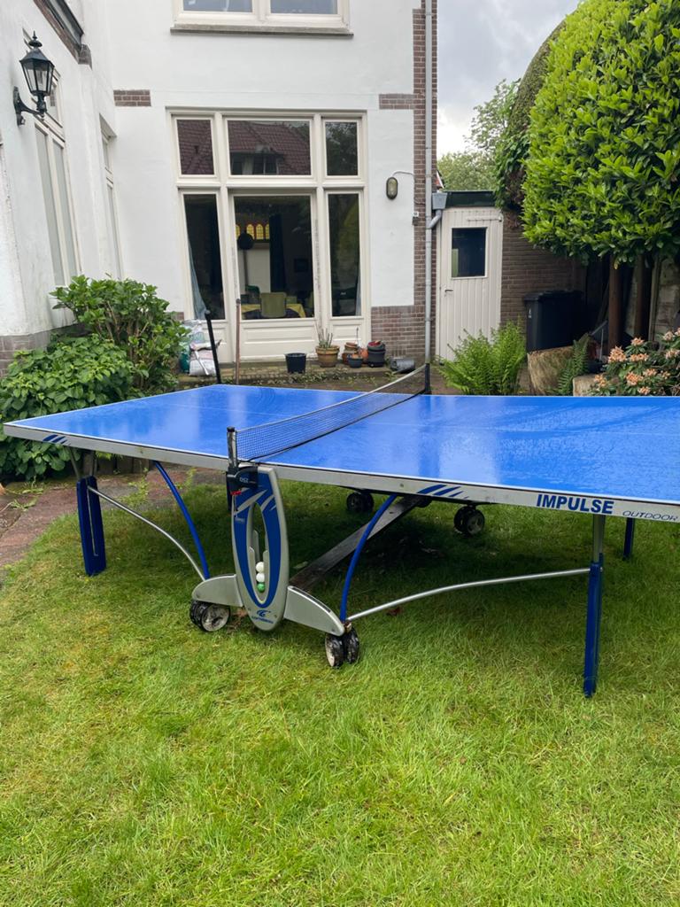 Impulse Outdoor Tafeltennistafel  Cornilleau Compact DSI, Ophalen, Gebruikt, Tafel Outdoor, Verrijdbaar