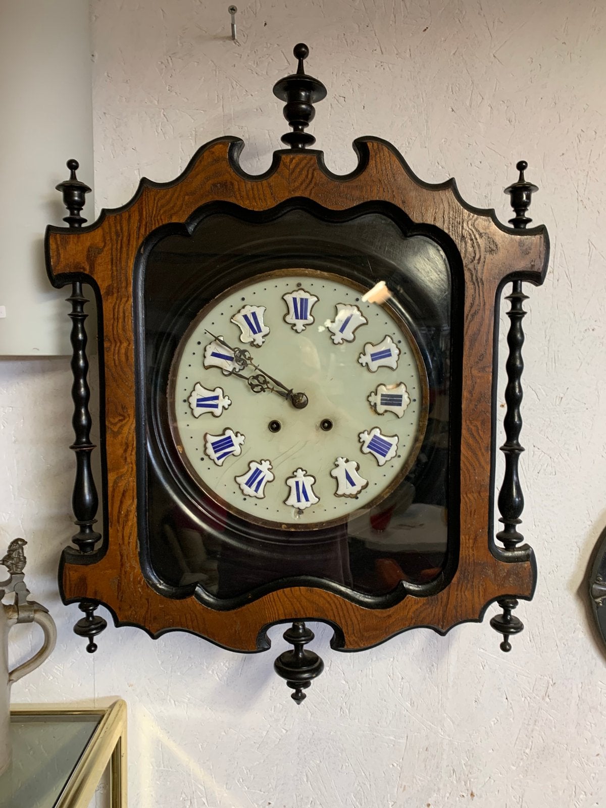 Klok vijf franse antieke biedermeier regulateur klokken, Ophalen of Verzenden