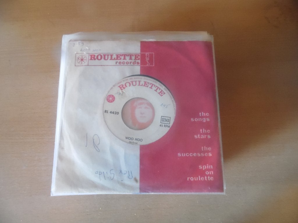 the rock-a-teens. woo hoo. / twangy. ( div label )., Ophalen, Gebruikt, 7 inch, Overige genres