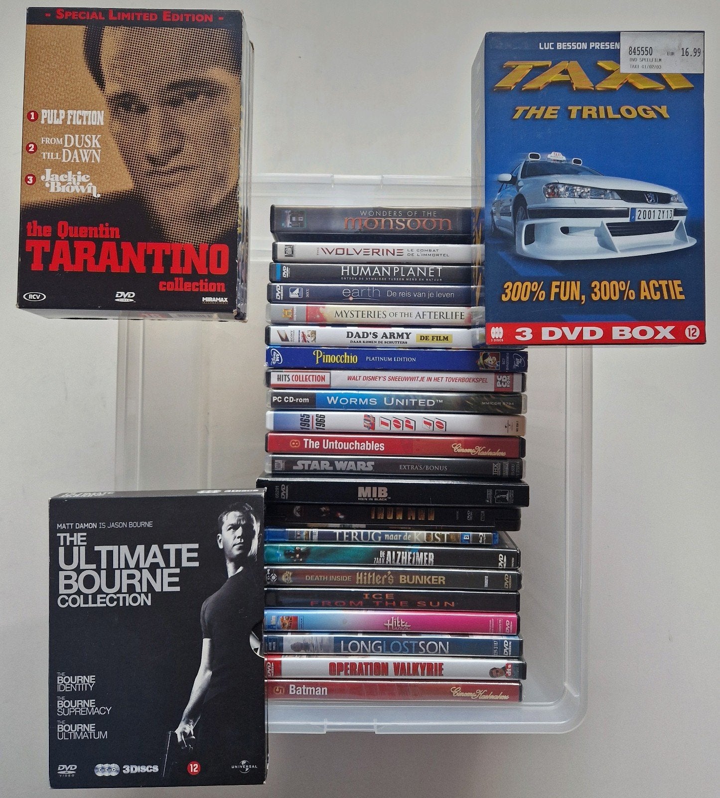 Grote collectie DVD's: Tarantino, Bourne, Taxi en meer!, Cd's en Dvd's, Gebruikt, Nederlands, Ophalen of Verzenden, Vanaf 12 jaar
