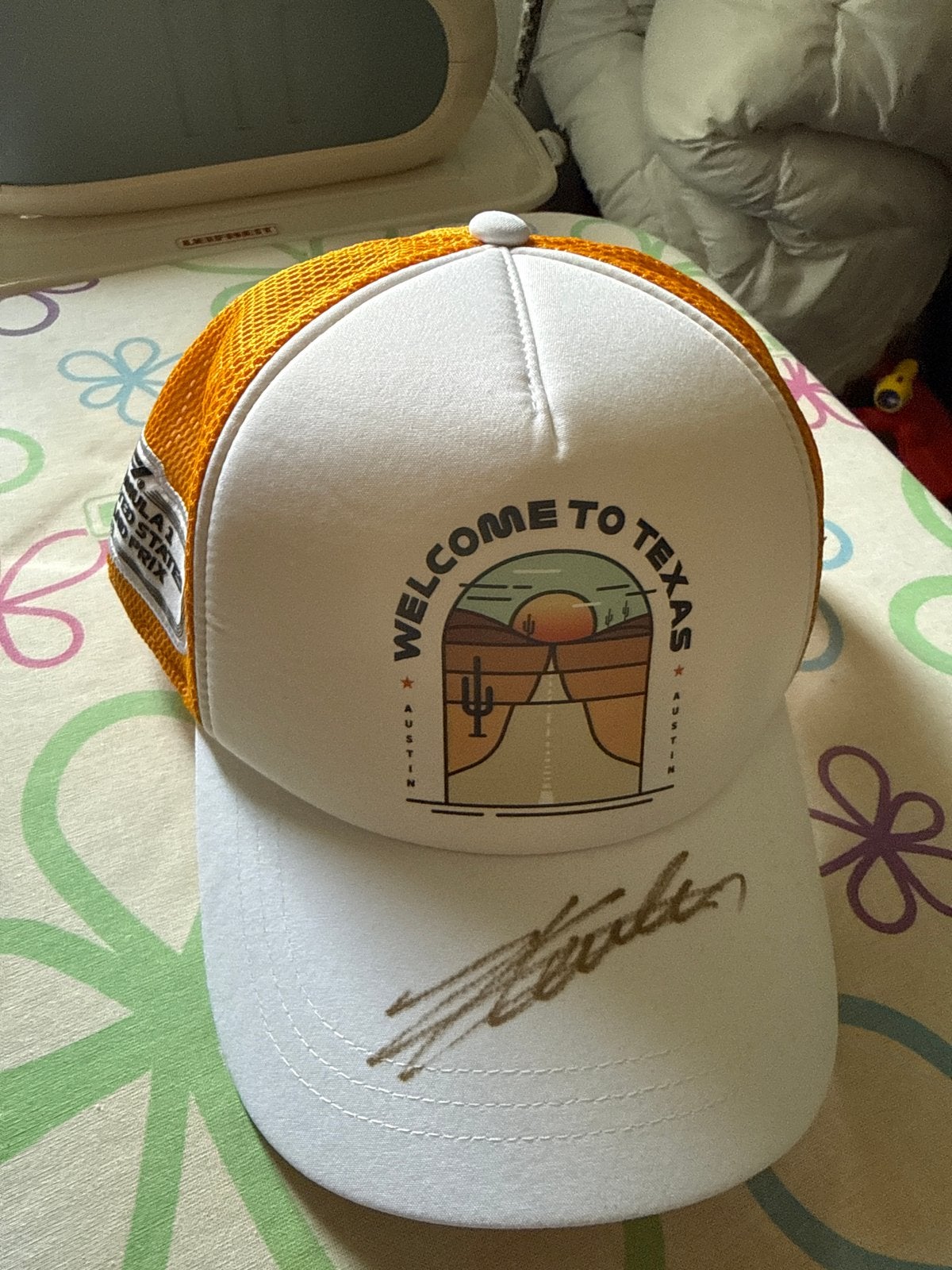 F1 Texas Pet - Gesigneerd charles leclerc, Ophalen of Verzenden, Zo goed als nieuw, One size fits all, Pet
