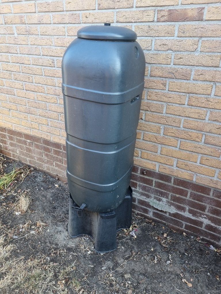 Harcostar Regenton 100L antraciet compleet, Ophalen, Kunststof, Gebruikt, Met kraantje