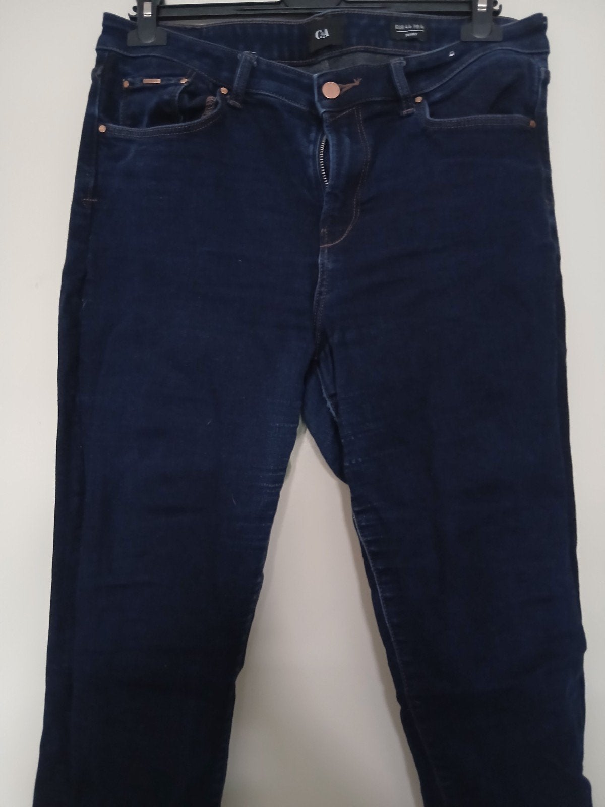 C&A Skinny Jeans Maat 44 - Donkerblauw, Blauw, Ophalen of Verzenden, W33 - W36 (confectie 42/44), Gedragen