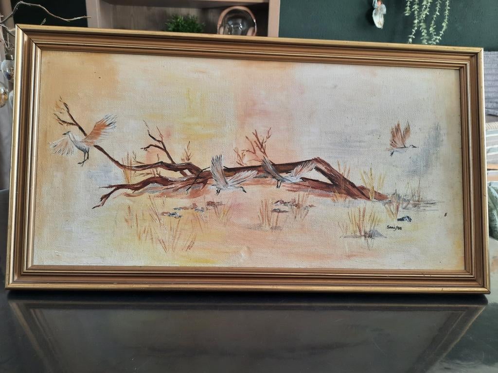 Mooi schilderij sari 98, Ophalen of Verzenden