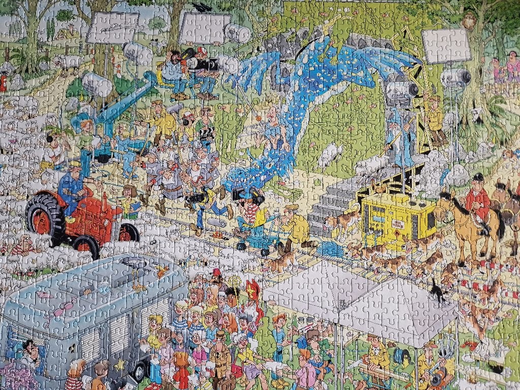 Jan van Haasteren, Ophalen, 500 t/m 1500 stukjes, Zo goed als nieuw, Legpuzzel