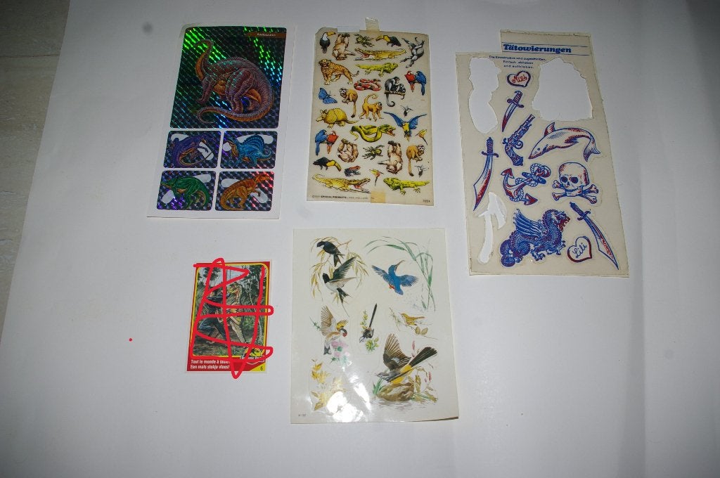 Verschillende afwrijfplaatjes en stickers van dieren., Ophalen of Verzenden, Nieuw, Dier en Natuur