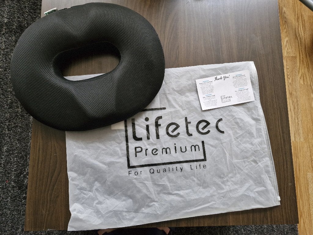 Lifetec Premium  Ringkussen Bamboe, Ophalen of Verzenden, Zo goed als nieuw
