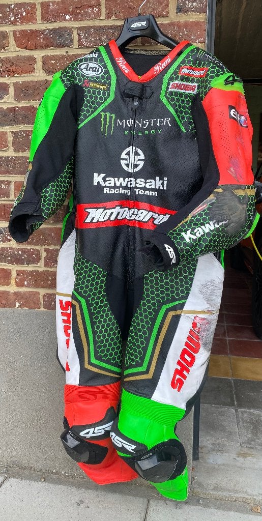 Eendelig motorpak 4SR Kawasaki kleuren, 4SR, Ophalen of Verzenden, Tweedehands, Heren