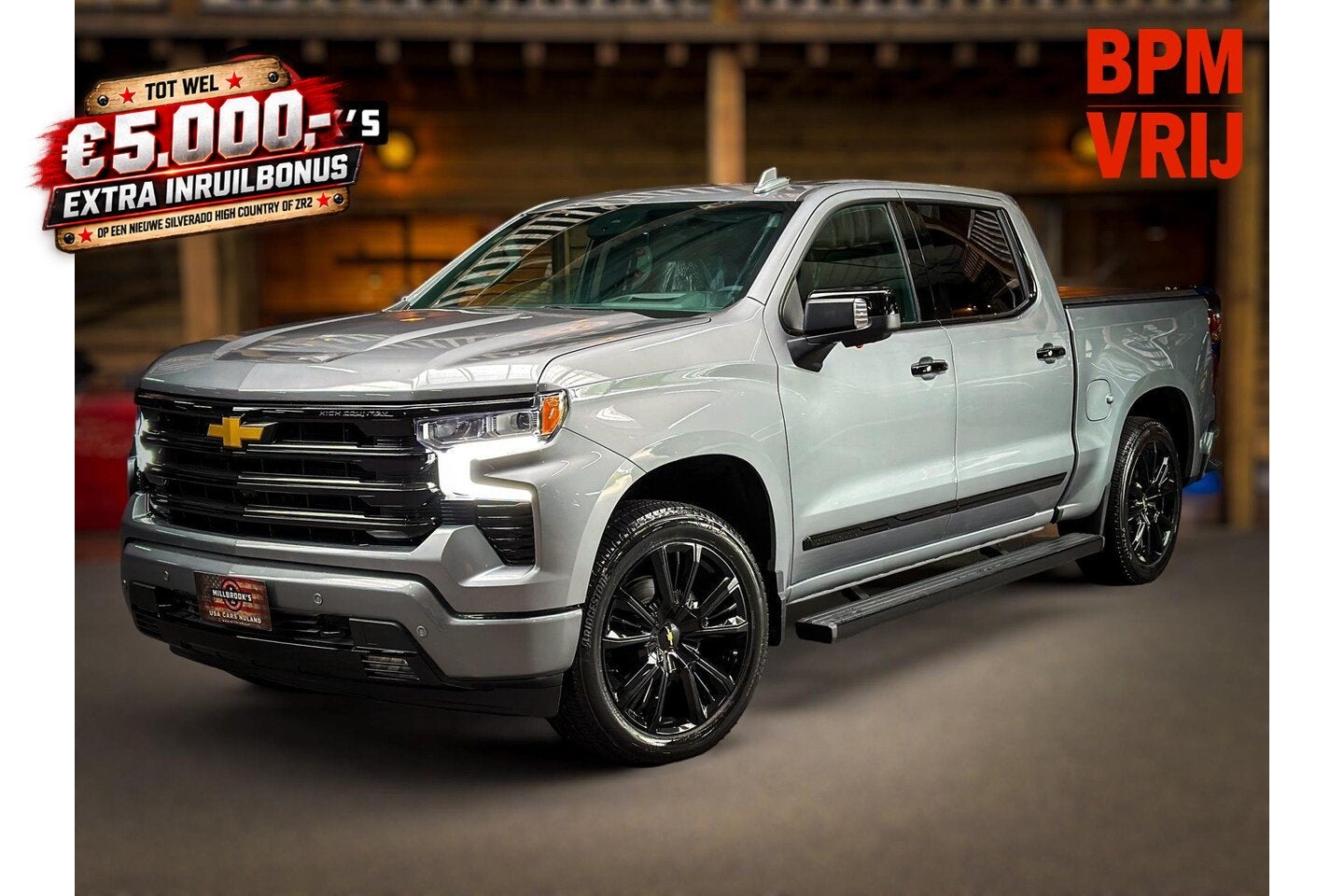 Chevrolet Silverado Black Edition 6.2 V8 420 PK, BPM VRIJ, L, Auto's, Automaat, 8 cilinders, Leder, Nieuw