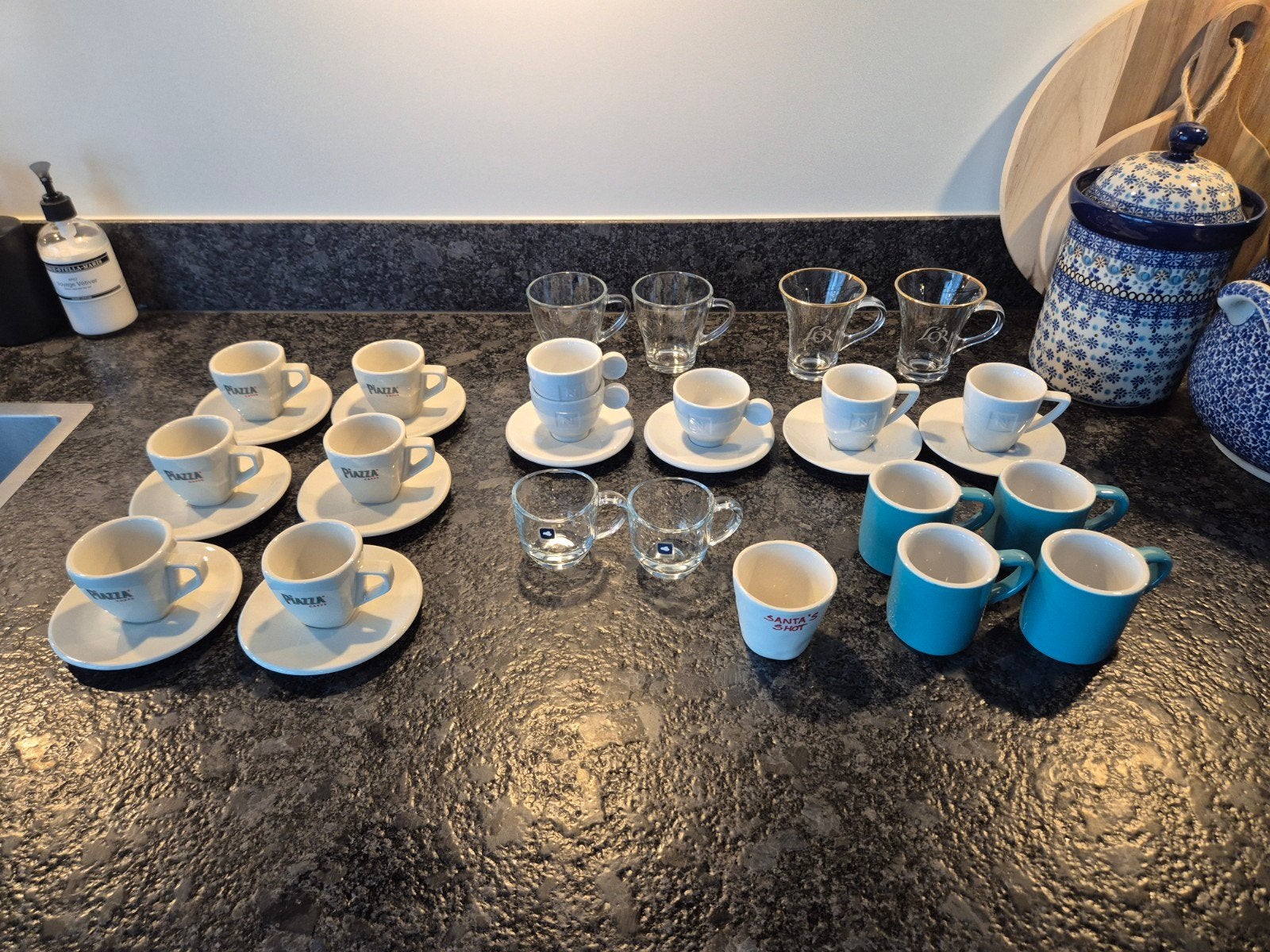 Espressomokjes oa Nespresso, Ophalen of Verzenden, Glas, Overige stijlen, Kop(pen) en/of Schotel(s)