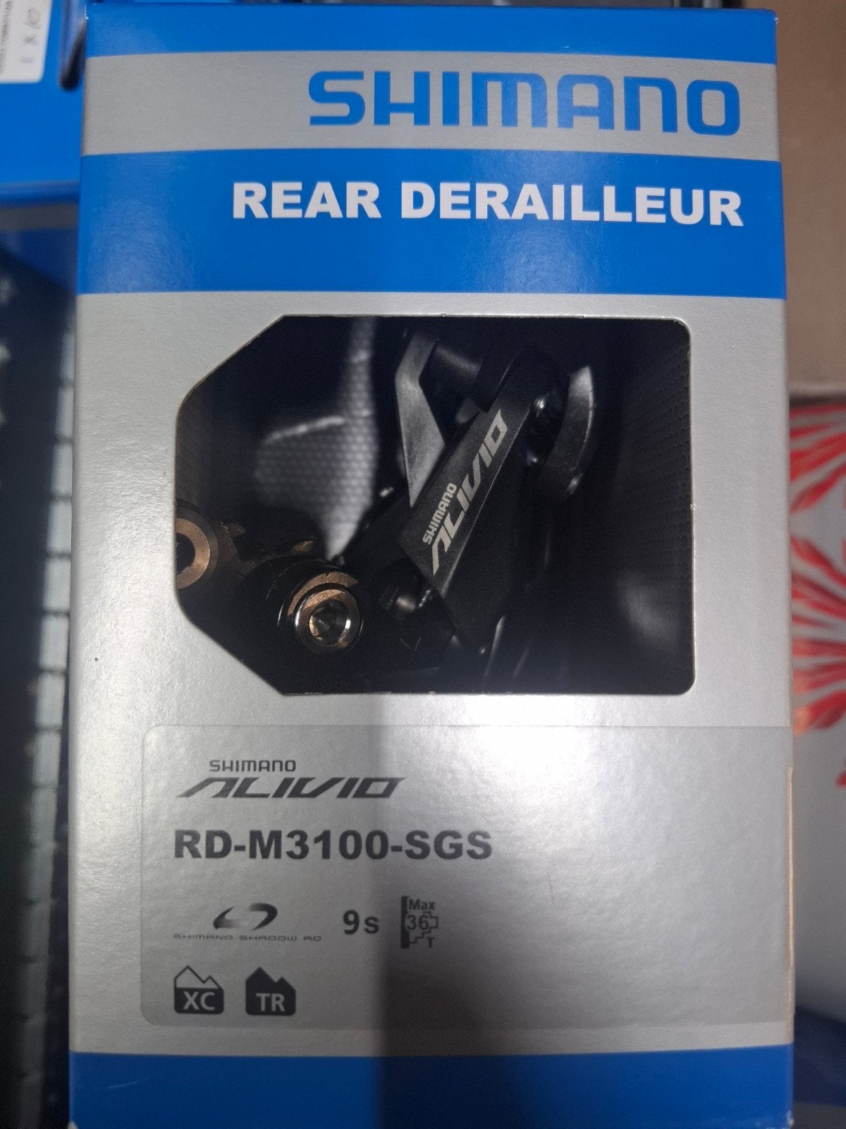 Shimano Alivio RD-M3100-SGS Achterderailleur 9s, Fietsen en Brommers, Fietsonderdelen, Ophalen of Verzenden