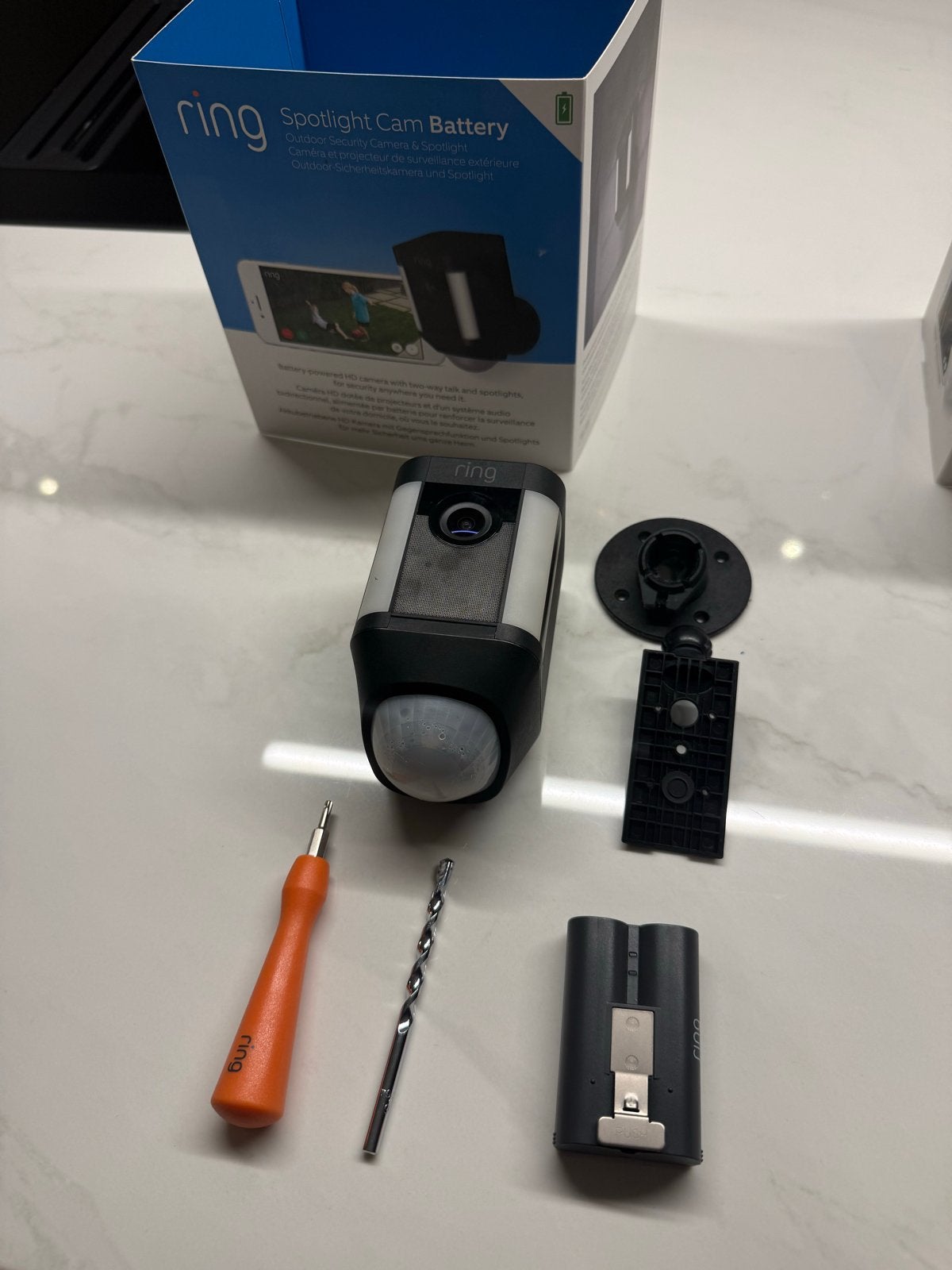 Ring Spotlight Cam Battery - Beveiligingscamera, Ophalen of Verzenden, Zo goed als nieuw, Buitencamera