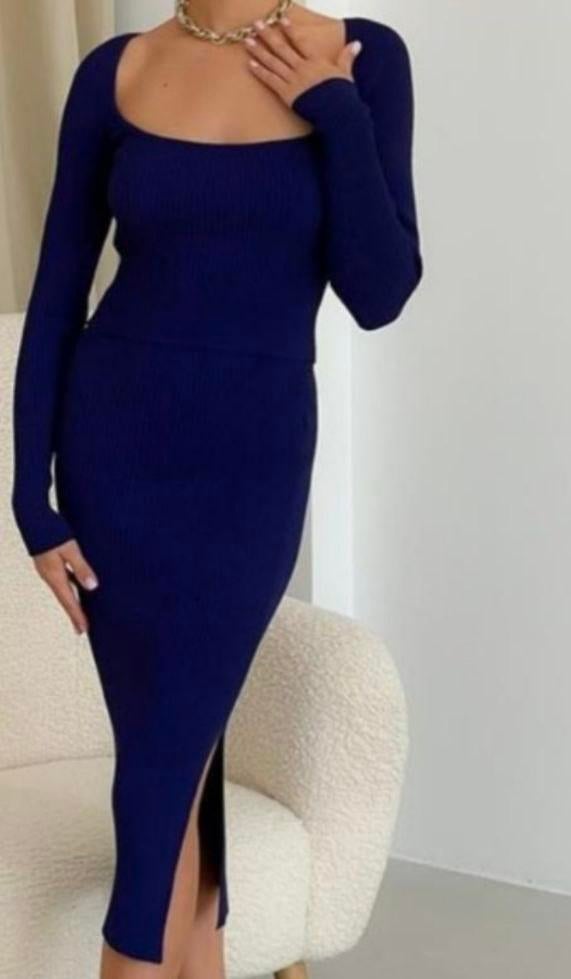 Stijlvolle set uit Oekraïne - Maat S/M, Kleding | Dames, Jurken, Nieuw, Maat 36 (S), Blauw, Onder de knie, Ophalen of Verzenden