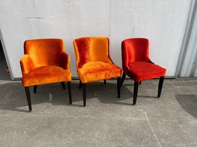3 stuks luxe horeca restaurant eetkamer stoelen nieuw oranje, Ophalen, Hout, Overige kleuren, Drie