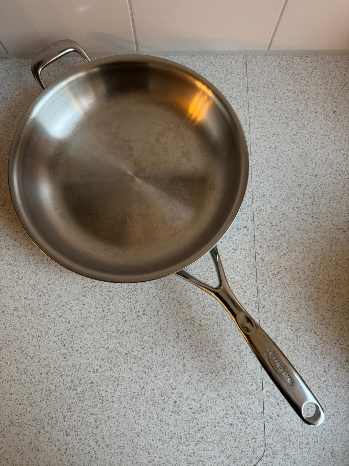 Demeyere Proline 7 Pan 28cm TriplInduc Belgie chef grade, Koekenpan, Ophalen of Verzenden, Zo goed als nieuw, Rvs