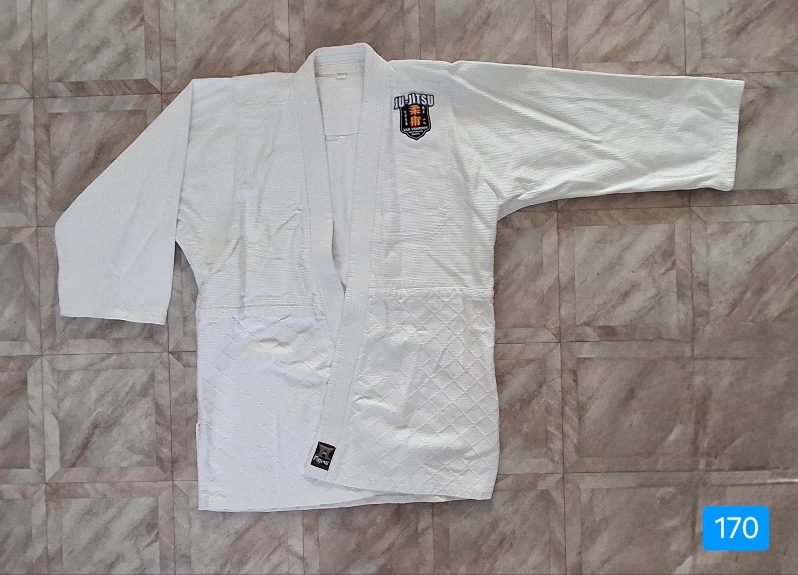 Jiu Jitsu pak wit, maat 170, Groter dan maat XL, Gebruikt, Vechtsportpak, Ophalen of Verzenden