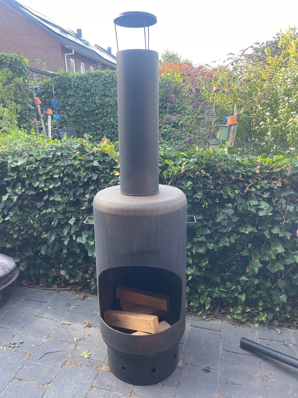 Mooie vuurton - Weinig gebruikt, altijd onder overkapping, Ophalen, Zo goed als nieuw, Vuurton