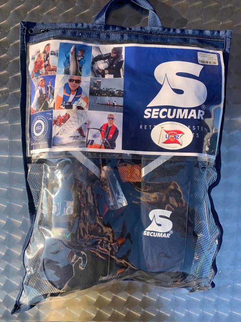 Nieuw Secumar Survival 275 reddingsvest - donkerblauw/oranje, Watersport en Boten, Watersportkleding, Ophalen of Verzenden, Nieuw
