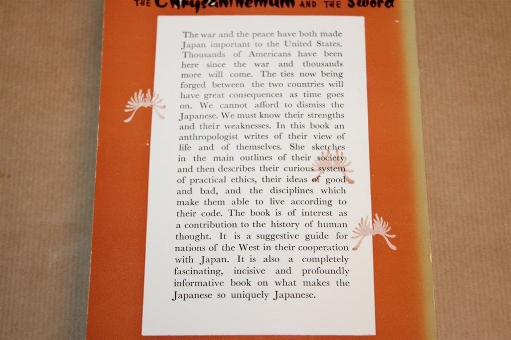 The Chrysanthemum and the Sword — Japan, Benedict, Ophalen of Verzenden, Gelezen, Azië