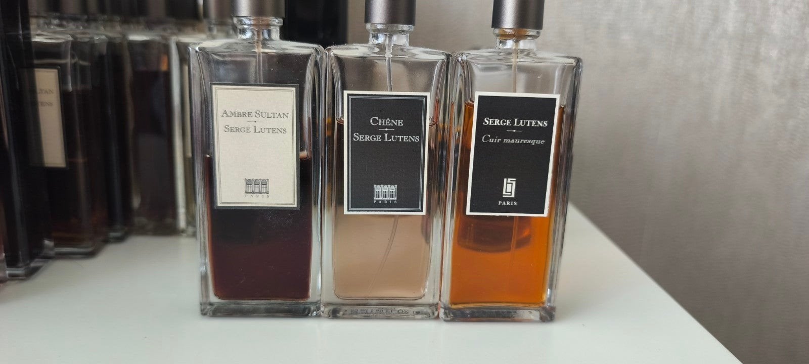 Serge Lutens Parfums: Ambre Sultan, Chêne, Cuir Mauresque, Sieraden, Tassen en Uiterlijk, Uiterlijk | Parfum, Ophalen of Verzenden