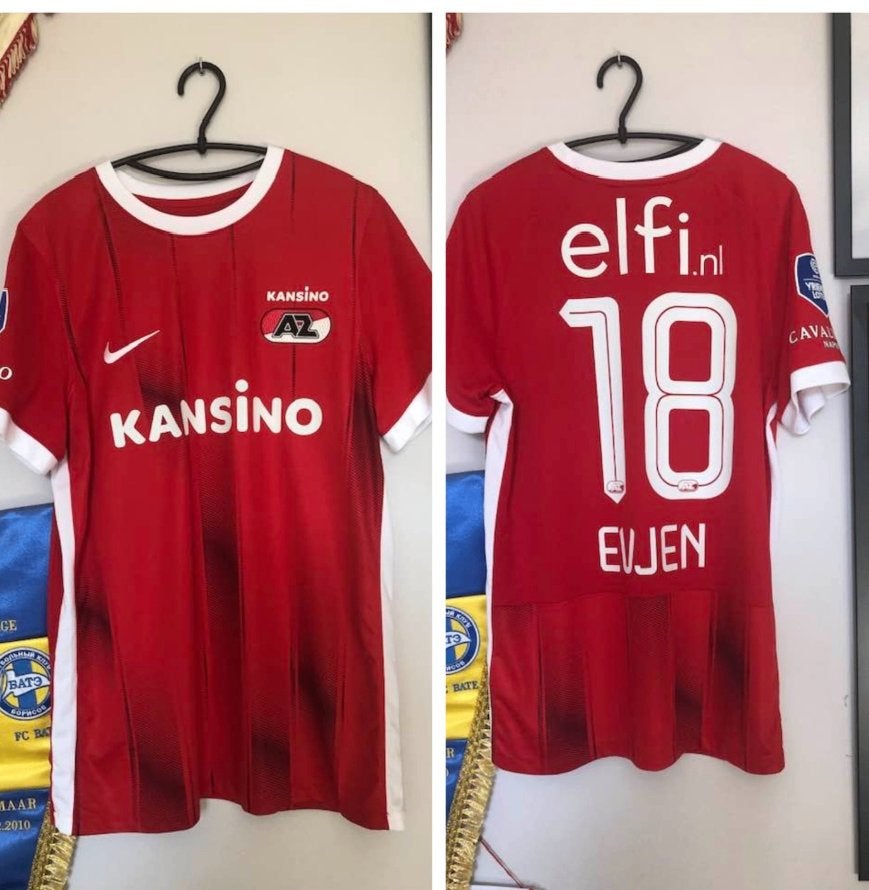 AZ Alkmaar  matchworn/issued   Evjen  2022-2023, Ophalen of Verzenden, Gebruikt, AZ, Shirt